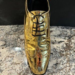 Metallic Gold Wing-Tips